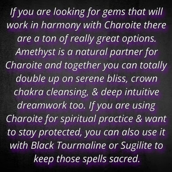 Learn About Charoite 💜 - Picture 15 of 16
